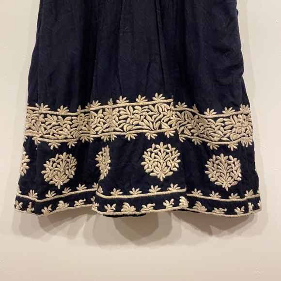 Anthropologie Orla Mini Embroidered Black Dress - Picture 6 of 8